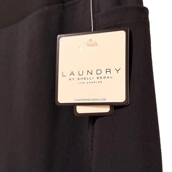 NWT Laundry by Shelli Segal Leggings XL Black | Style LUL7830 Media Pocket - Picture 3 of 5